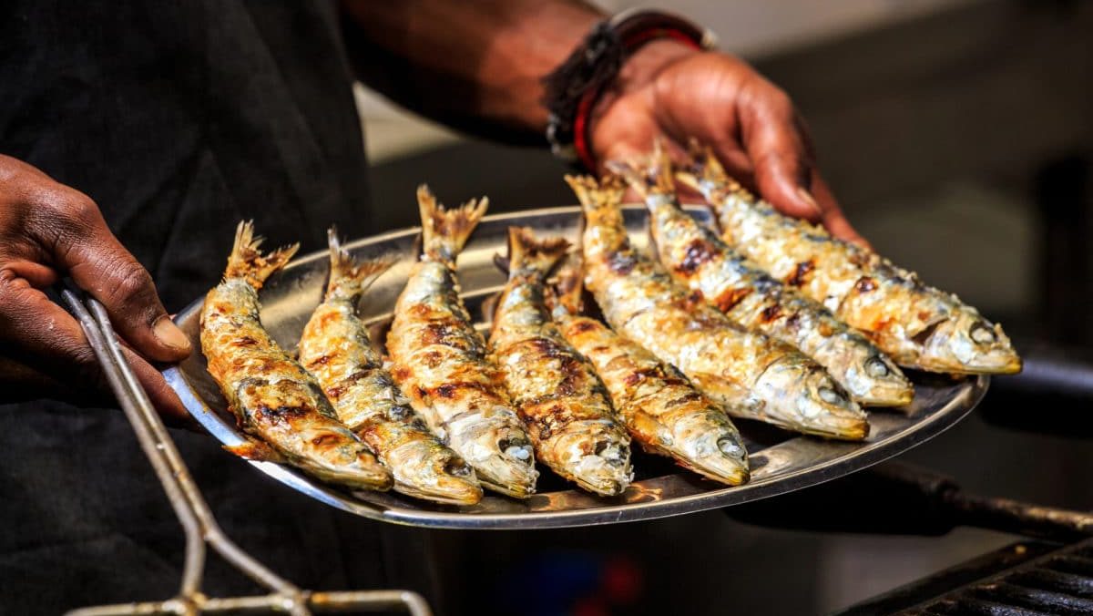 Sardines grillées à la portugaise