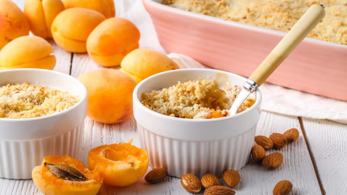 Recette crumble aux abricots